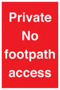PV12398: Private No footpath access