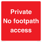 PV12398: Private No footpath access
