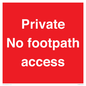 PV12398: Private No footpath access