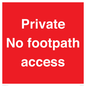 PV12398: Private No footpath access