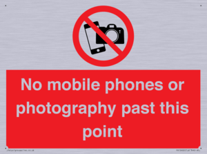 PV12402: No mobile phones or photography past this point