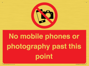 PV12402: No mobile phones or photography past this point