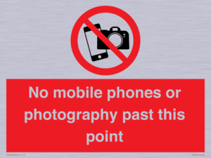 PV12402: No mobile phones or photography past this point