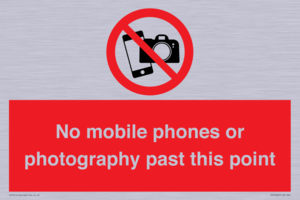 PV12402: No mobile phones or photography past this point