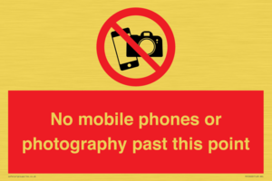 PV12402: No mobile phones or photography past this point