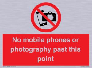 PV12402: No mobile phones or photography past this point