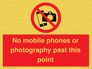 PV12402: No mobile phones or photography past this point