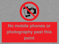PV12402: No mobile phones or photography past this point