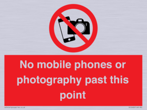 PV12402: No mobile phones or photography past this point