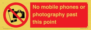 PV12402: No mobile phones or photography past this point
