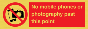 PV12402: No mobile phones or photography past this point