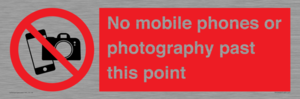 PV12402: No mobile phones or photography past this point