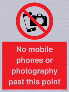 PV12402: No mobile phones or photography past this point