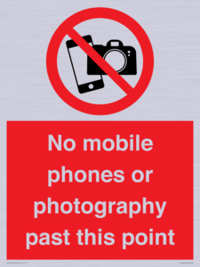 PV12402: No mobile phones or photography past this point