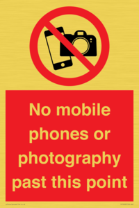 PV12402: No mobile phones or photography past this point