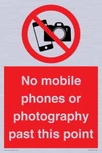PV12402: No mobile phones or photography past this point
