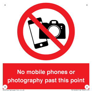 PV12402: No mobile phones or photography past this point