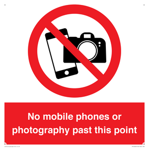 PV12402: No mobile phones or photography past this point
