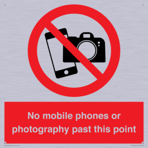 PV12402: No mobile phones or photography past this point