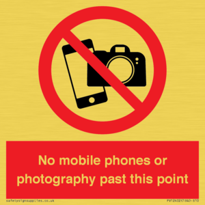 PV12402: No mobile phones or photography past this point