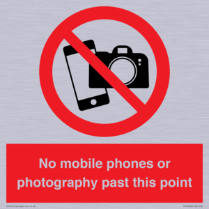 PV12402: No mobile phones or photography past this point