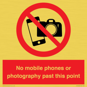 PV12402: No mobile phones or photography past this point