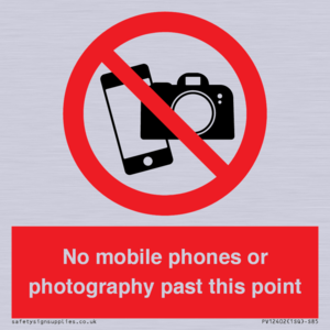 PV12402: No mobile phones or photography past this point