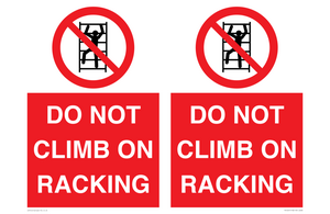 PV12431: DO NOT CLIMB ON RACKING