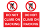 PV12431: DO NOT CLIMB ON RACKING