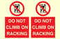 PV12431: DO NOT CLIMB ON RACKING