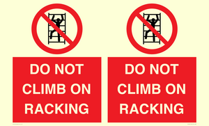 PV12431: DO NOT CLIMB ON RACKING