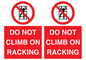 PV12431: DO NOT CLIMB ON RACKING