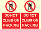 PV12431: DO NOT CLIMB ON RACKING