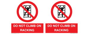 PV12431: DO NOT CLIMB ON RACKING