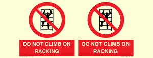 PV12431: DO NOT CLIMB ON RACKING