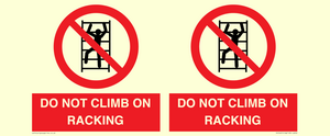 PV12431: DO NOT CLIMB ON RACKING