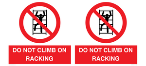 PV12431: DO NOT CLIMB ON RACKING