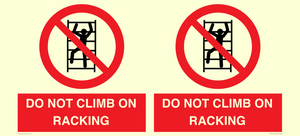 PV12431: DO NOT CLIMB ON RACKING