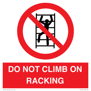 PV12431: DO NOT CLIMB ON RACKING