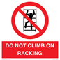 PV12431: DO NOT CLIMB ON RACKING