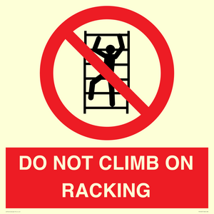 PV12431: DO NOT CLIMB ON RACKING