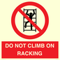 PV12431: DO NOT CLIMB ON RACKING