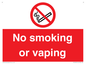 PV12455: No smoking or vaping