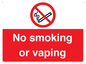 PV12455: No smoking or vaping