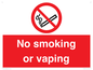 PV12455: No smoking or vaping