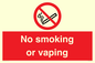 PV12455: No smoking or vaping