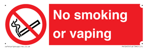 PV12455: No smoking or vaping