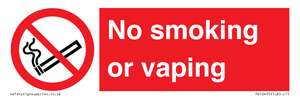 PV12455: No smoking or vaping