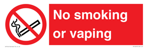 PV12455: No smoking or vaping