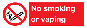 PV12455: No smoking or vaping